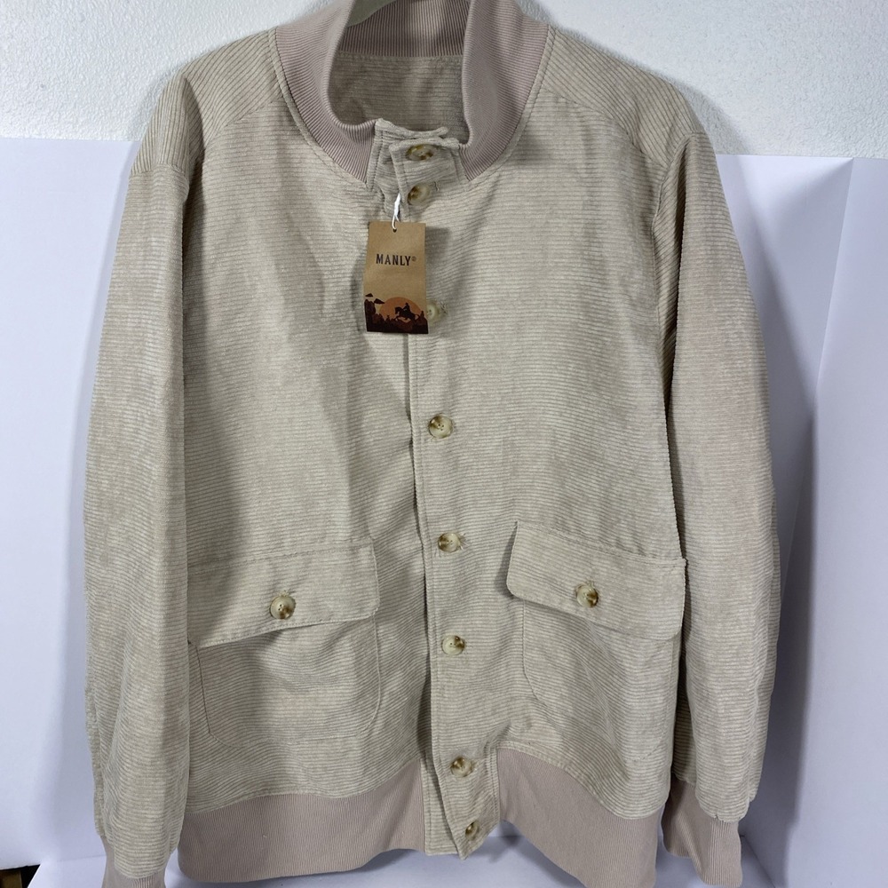 NWT Manly Corduroy Men's 3xL‎ Jacket Beige Q1